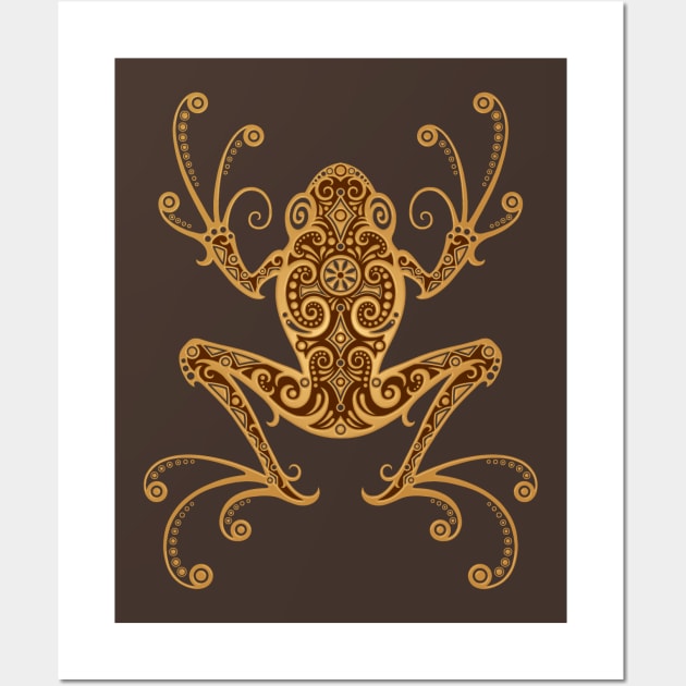 Intricate Brown Tree Frog Wall Art by jeffbartels